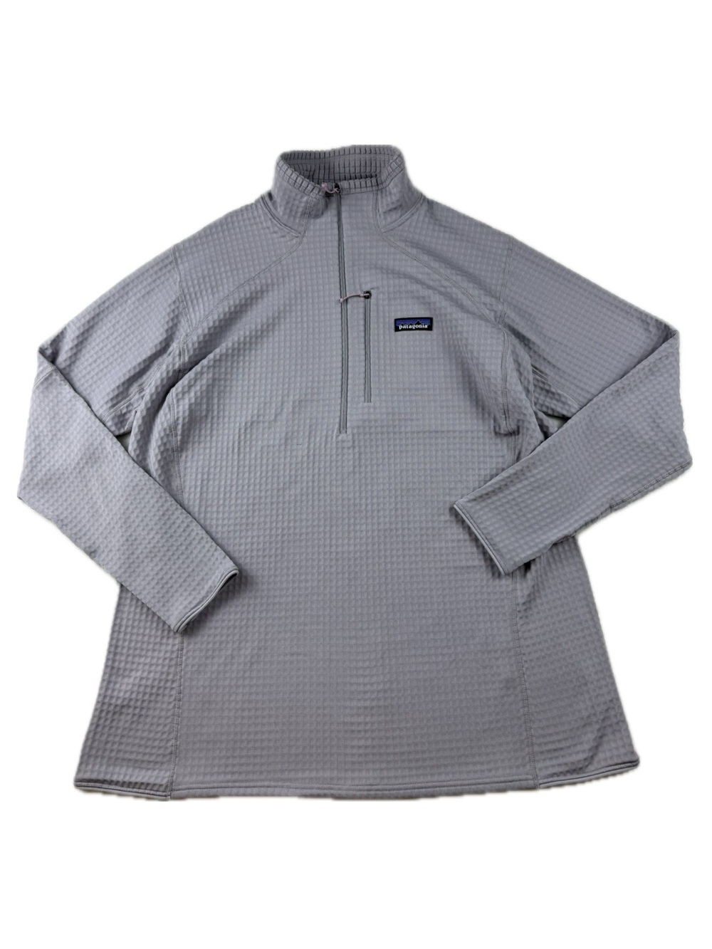 Patagonia R1 Fleece Grid Fleece Pullover 1/2 Zip Waffle Lavender Women’s XXL 2XL